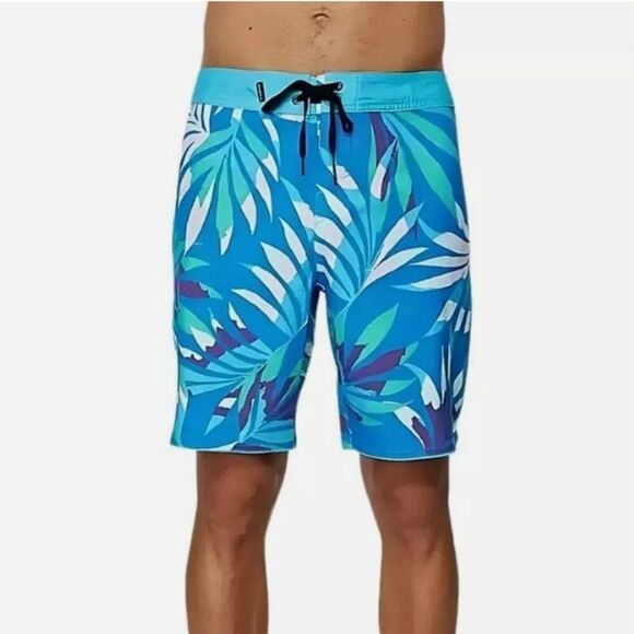 NWT O'NEILL Hyperfreak Incognito Boardshorts Cobalt 38 Swim Trunks Above Knee - Picture 2 of 5